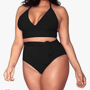 Plus Size High Waist Bikini Set NWT